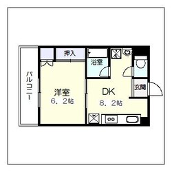 櫛田神社前駅 徒歩8分 7階の物件間取画像